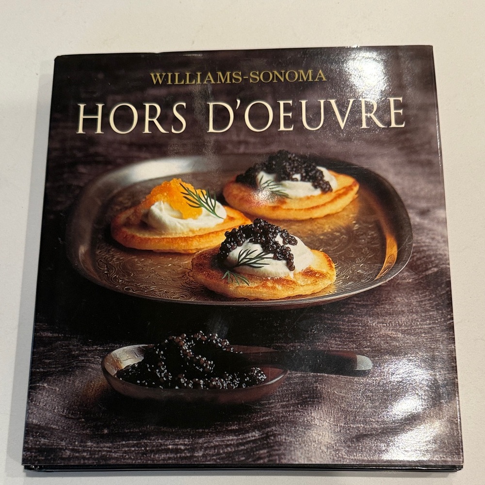 Williams Sonoma Gourmet Hors d'Oeuvre Cookbook - Black and Gold